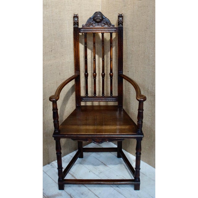 Victorian Spindle Back Armchair For Sale - Image 13 of 13