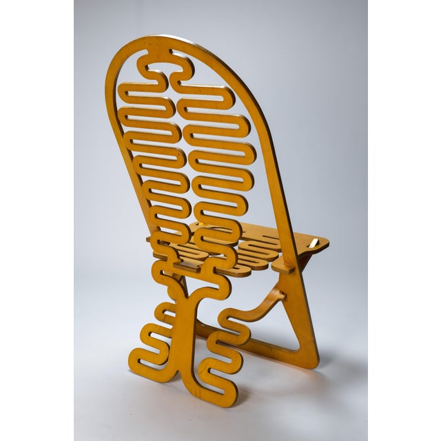 1980s Lumabrest Prototype Chair by Gregg Fleishman. This conversation starter is an incredibly unique design and these...