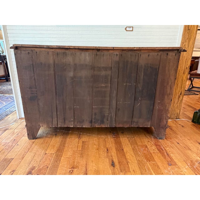 Antique 1890’s Art Nouveau Carved Oak Side Board Buffet For Sale - Image 11 of 11