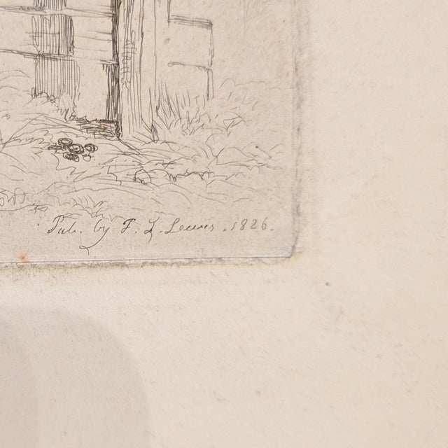 Paper The Interior of a Shed (Donkey) | John Frederick Lewis Engraving | 1826 For Sale - Image 7 of 7