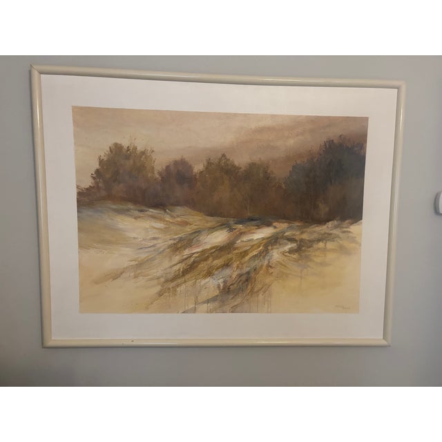 Almond 1980s Owen Wexler Signed Original Painting For Sale - Image 8 of 8