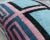 Contemporary Turquoise Pink Handmade Velvet Throw Pillow & Down Insert For Sale In San Francisco - Image 6 of 8