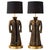 Bronze Coat Table Lamps with Brass Bases from Justfurnituress SRL, Set of 2 For Sale - Image 15 of 15