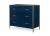 Antique Gold and Azure Blue Lacquer Finished San Juan Chest of Drawers