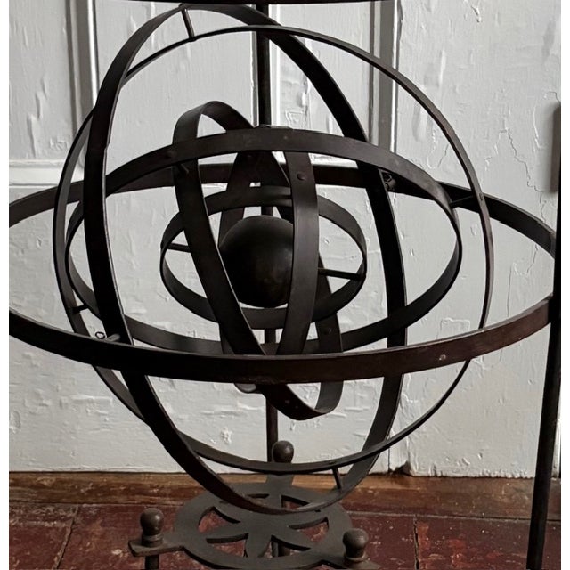 French Early French Iron Table With Armillary Sphere For Sale - Image 3 of 8