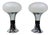 Large Space Age Glass Table Lamps, 1960s, Set of 2 For Sale