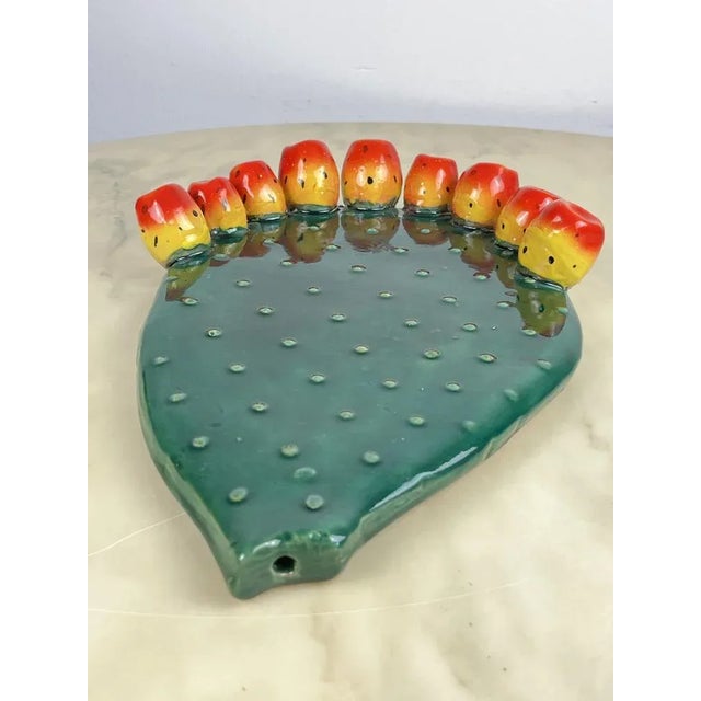 1980s Mural Decoration in Sicilian Glazed Terracotta, Italy, 1980s For Sale - Image 5 of 10