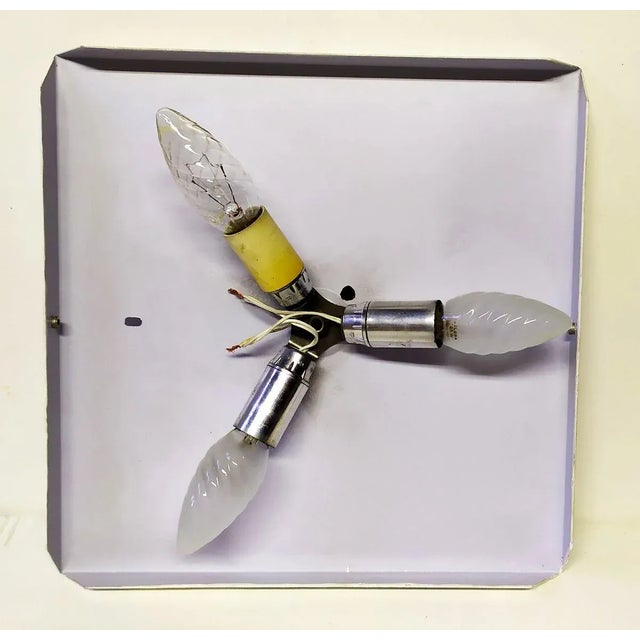 Blue Glass Wall Sconces from Veca, 1960s, Set of 2 For Sale - Image 6 of 9