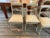 These are a very nice set of 4 Swedish style hand painted dining chairs with fabric seats. They are all very sturdy, some...