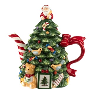 Spode Christmas Tree Tree Teapot For Sale