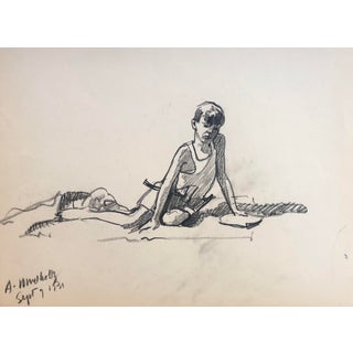 1931 Norman Kent Portrait of a Boy For Sale