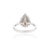 Transitional 1ct Yellow Diamond Double Halo 18k Gold Pear Engagement Ring Size 5.5 For Sale - Image 10 of 18