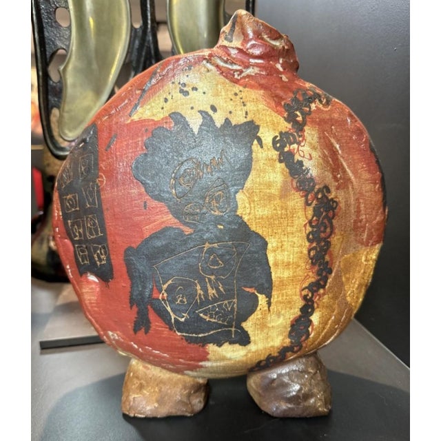 Ceramic Gourd Vase by Fred Garcia for La Borne, 1990s, in Flawless conditions. Designed 1990 to 1999 This piece has an...