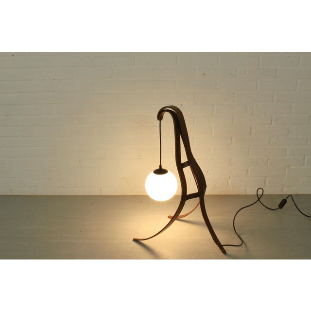 Sculptural Table Lamp with Globe, 2010s For Sale - Image 4 of 11