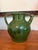 Farmhouse French Antique Pottery Green Glaze Ceramic Jug Earthenware Confit Vessel Cruche For Sale - Image 3 of 6