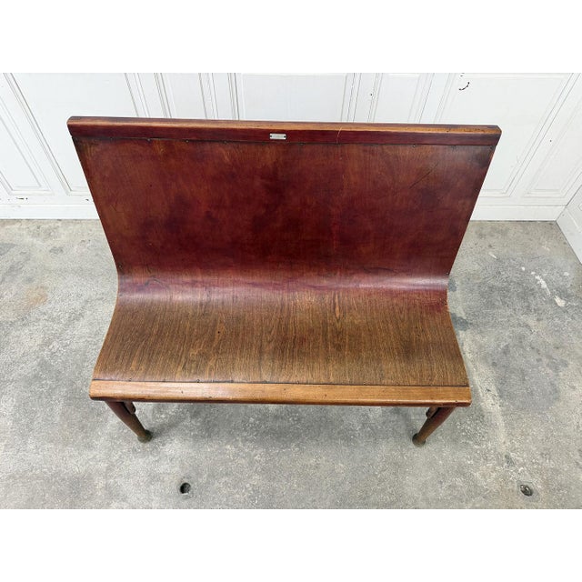 Wood Bistro Benches from Fischel, 1920, Set of 3 For Sale - Image 7 of 10