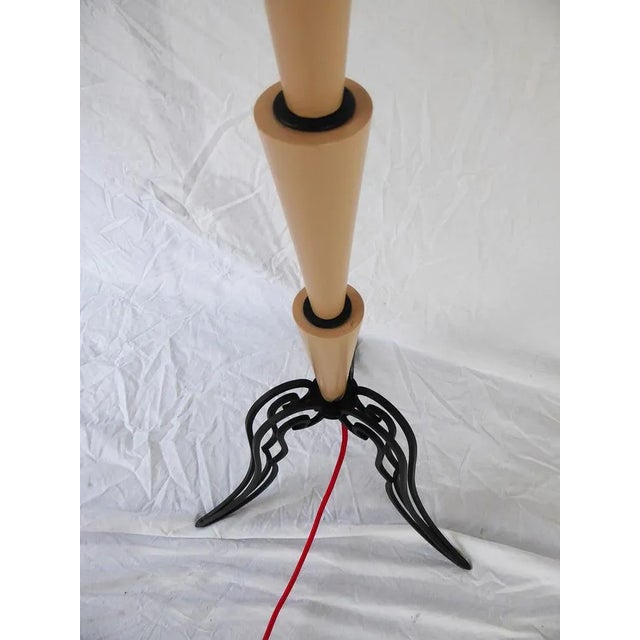 Vintage Wrought Iron Floor Lamp For Sale - Image 3 of 6