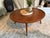 1950s Drexel by John Van Koert Coffee Table Mid-Century Modern Round Walnut Wood Coffee Tab For Sale - Image 5 of 9