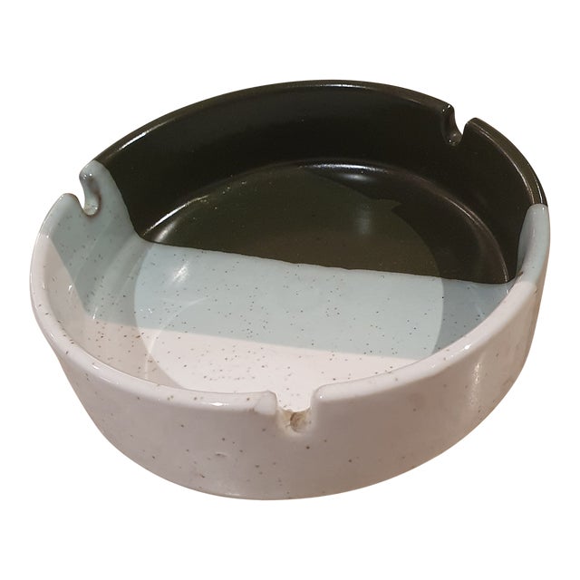 1990s Small Ceramic Ashtray Chairish