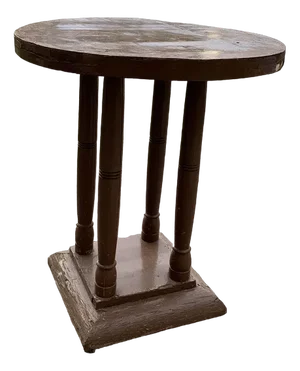 Art Deco Round Side Table, 1930s