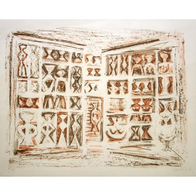 Modern Massimo Campigli, Windows, 1959, Lithograph For Sale - Image 3 of 3