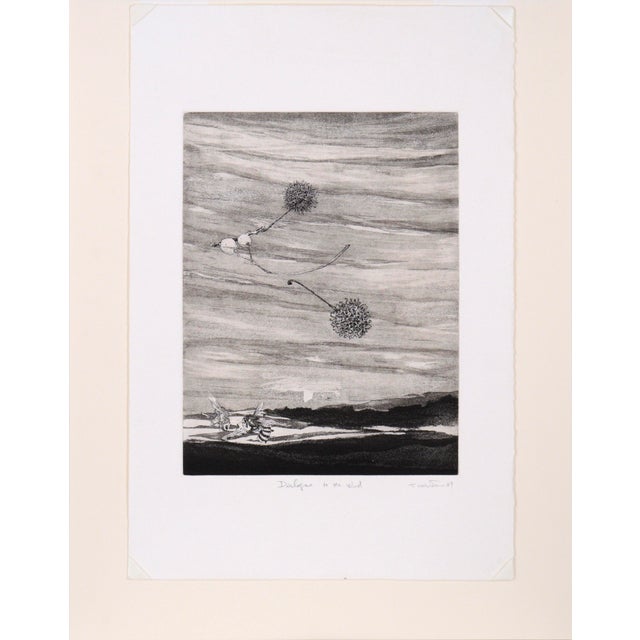 "Dialogue to the Wind" - Intaglio Print by Tomoya Uchida For Sale - Image 10 of 10