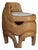 Hand-Carved Palm Wood Side Chair, 1970s For Sale
