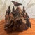 Wood Vintage 7 Wooden Birds on Carved Burl Wood Sculpture For Sale - Image 7 of 12