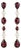 Garnet & Pearl Drop Multi-Shape Earrings, Silver, Gold, Pair For Sale