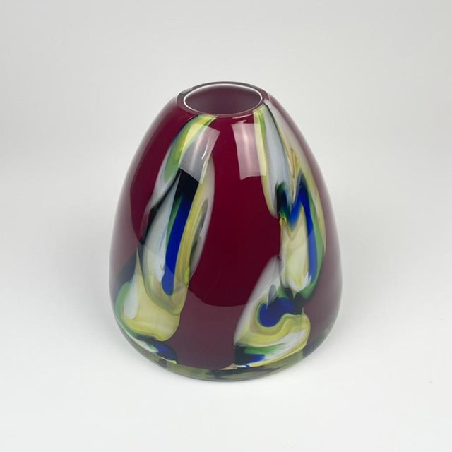 Glass Vintage Vase from Made Murano Glass, 1980s For Sale - Image 7 of 7