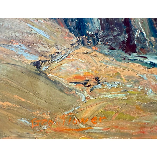 1950s "California Rocky Coast After the Storm" by George John Flower For Sale - Image 5 of 7