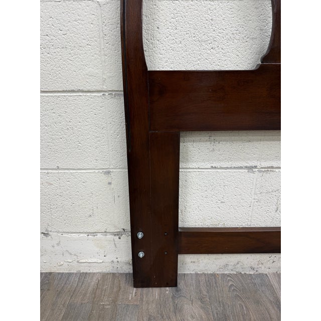 Wood Vintage Queen Size Drexel Heritage 18th Century Classics Headboard For Sale - Image 7 of 11