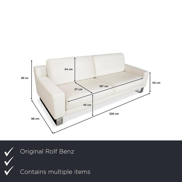 The "ego" model by rolf benz is the epitome of purist design. With this three-seater, you immediately see what matters:...