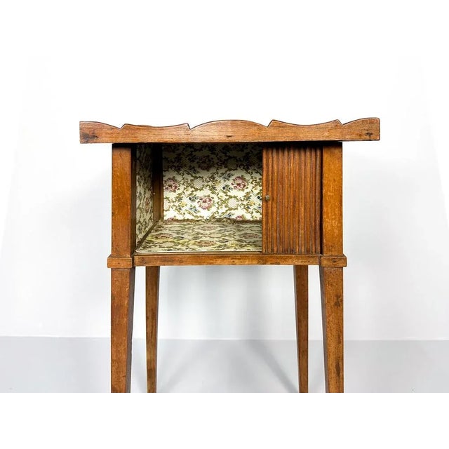 Antique Nightstand with Roller Door, 19th Century For Sale - Image 9 of 12