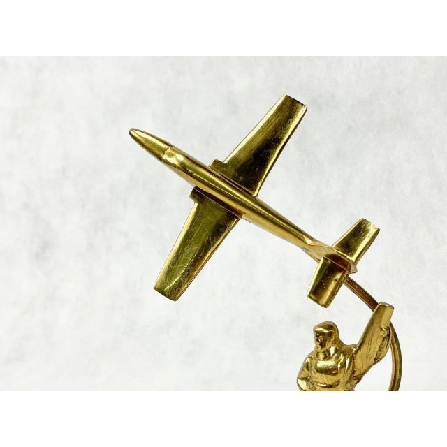 Metal Polish PZL TS-11 Iskra Desk Plane Figurine, 1950s For Sale - Image 7 of 8