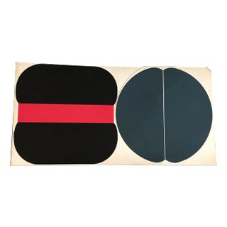 Hiroshi Yasukawa, Abstract Composition Painting, Oil on Canvas For Sale