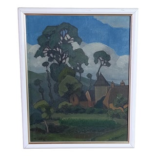 M. Alba, Landscape, 1931, Oil Painting on Canvas For Sale