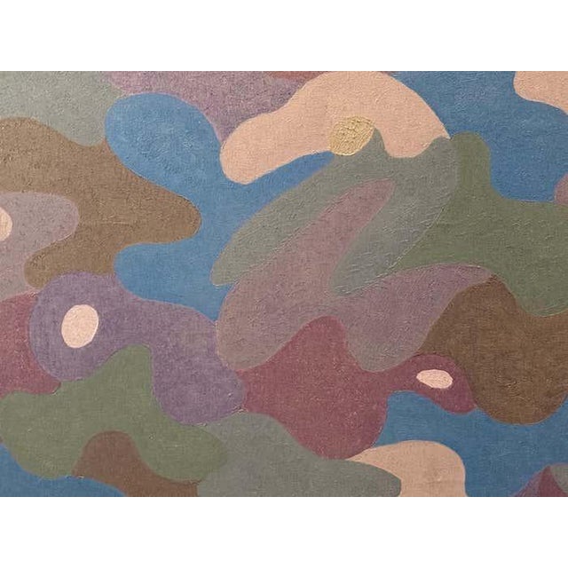 An all-over field of interlocking organic shapes, this painting explores the compositional balance between chaos and...