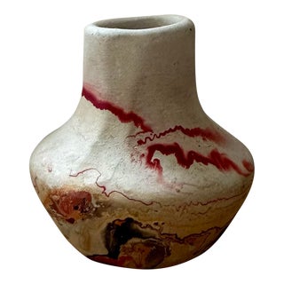 Vintage Nemadji Pottery Vase For Sale