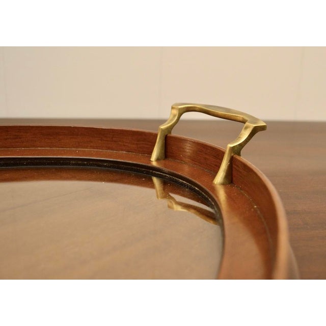 A larger scale Edwardian Mahogany Serving Tray by Manning Bowman & Co. after George III style. With a beautifully aged...