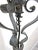 Metal 1920s French Art Deco Wrought Iron Scrollwork and Leaves Tripod Floor Lamp and Shade For Sale - Image 7 of 17
