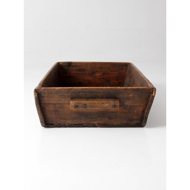 Antique Primitive Wood Dough Tray For Sale - Image 4 of 18