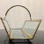Transparent Vintage Brass & Glass Magazine Rack Holder For Sale - Image 8 of 11