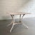 Industrial Industrial Vitrolite and Enameled Cast Iron Table For Sale - Image 3 of 11