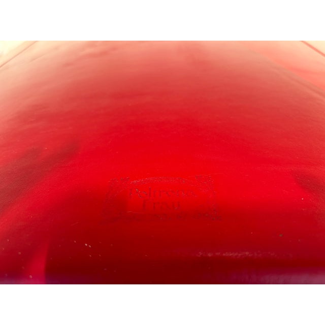 Red Sofa by Massimo and Lella Vignelli for Poltrona Frau, 1989 For Sale - Image 10 of 12