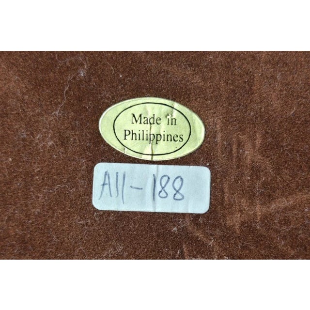 1990s Brass Marble Leather Wrapped Candlestick Table Lamps, Maitland Smith Style - a Pair For Sale - Image 16 of 16