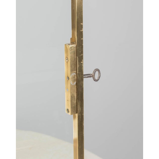 Metal French Art Deco Brass Wall Vitrine For Sale - Image 7 of 9