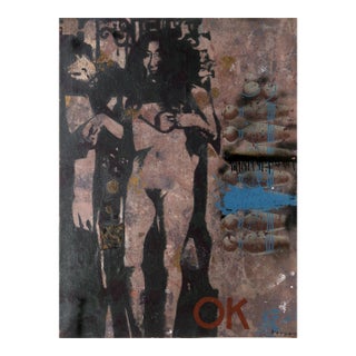 Yoko Ono and John Lennon, Anton Solomoukha Oil Painting For Sale