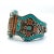Moroccan Vintage Moroccan Tribal Turquoise & Coral Jewelry Set, Cuff , Ring , Pair of Earrings (4 PCS For Sale - Image 3 of 12