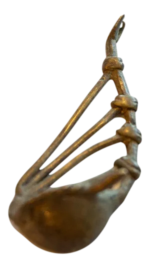 Vintage African Bronze Musical Instrument